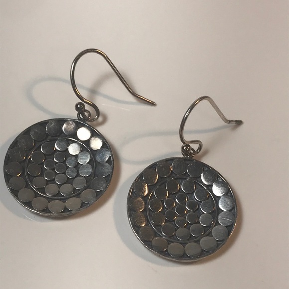 ATI Jewelry - ATI 925 sterling silver concave disc earrings